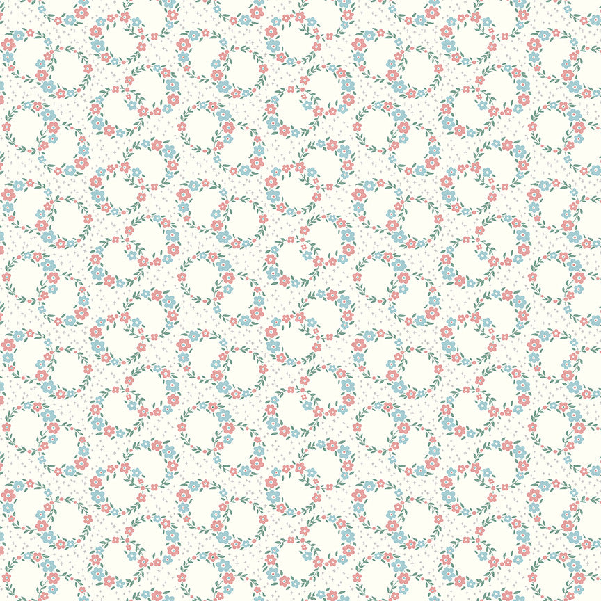 Mary Catherine Wreaths Cloud Yardage by Amy Smart for Riley Blake Designs | C16701-CLOUD