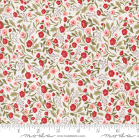 Berry And Pine Christmas Posies Snow Yardage by Lella Boutique for Moda Fabrics | 5241 11