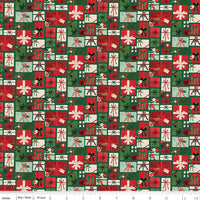 Charming Christmas Pretty Presents Green Yardage by Kelsey Carlson for Riley Blake Designs | C16352-GREEN