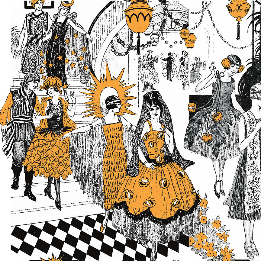 Costume Maker's Act II Costume Collage White Yardage by J. Wecker Frisch for Riley Blake Designs | CD16005-WHITE