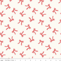 Designer Flannel Bows Cream Yardage by My Mind's Eye for Riley Blake Designs | F16525-CREAM
