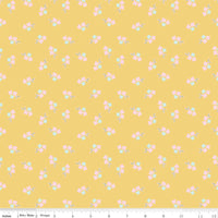 Summer Skies and Fireflies Floral Yellow Yardage by Gracey Larson for Riley Blake Designs | C16377-YELLOW