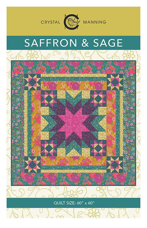 Saffron & Sage Quilt Pattern by Crystal Manning | CMA 898