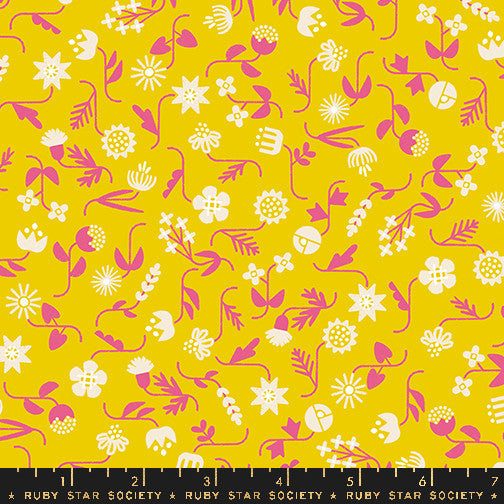 Salutations Flowery Golden Hour Yardage by Rashida Coleman Hale for Ruby Star Society | RS1095 12