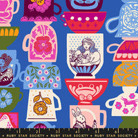 PRESALE Hello Alice Blue Tea Party Ribbon Yardage by Sarah Watts for Ruby Star Society | RS2122 12