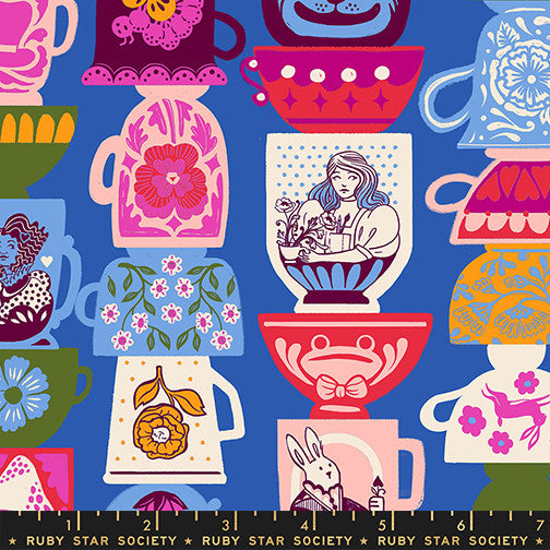 PRESALE Hello Alice Blue Tea Party Ribbon Yardage by Sarah Watts for Ruby Star Society | RS2122 12