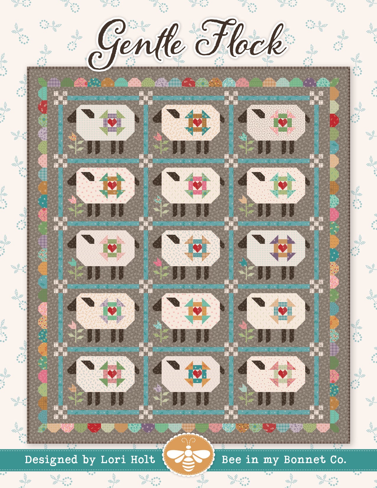 Gentle Flock Custom Quilt Kit | Gentler Times by Lori Holt of Bee in My Bonnet | Finished Size 71" x 83"