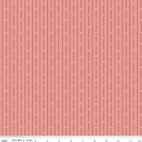 Albion Rose Stripes Yardage by Amy Smart for Riley Blake Designs | C14598 ROSE