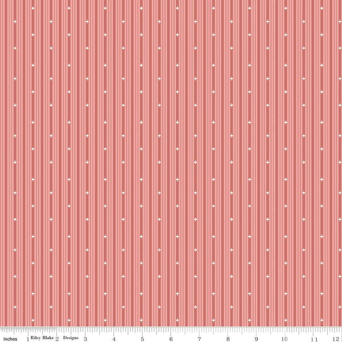 Albion Rose Stripes Yardage by Amy Smart for Riley Blake Designs | C14598 ROSE