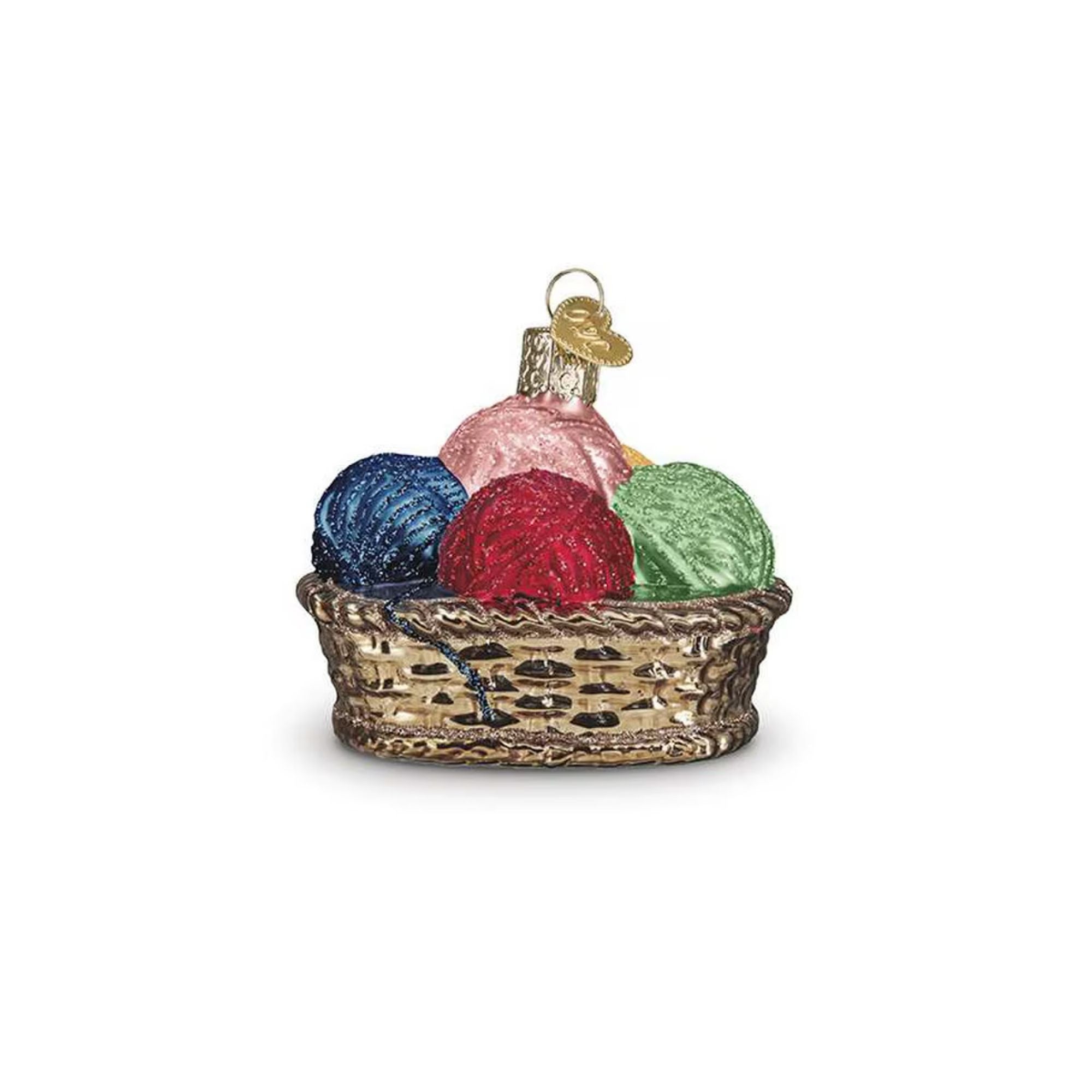 Basket of Yarn Christmas Ornament by Lori Holt of Bee in My Bonnett | ST-43610