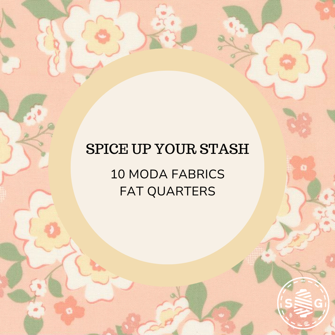 Spice Up Your Stash Scrap Bag | 10 Fat Quarters from Moda Fabrics  | Custom Fat Quarter Bundle