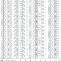 American Beauty White Stripe Yardage by Dani Mogstad for Riley Blake Designs |C14447 WHITE