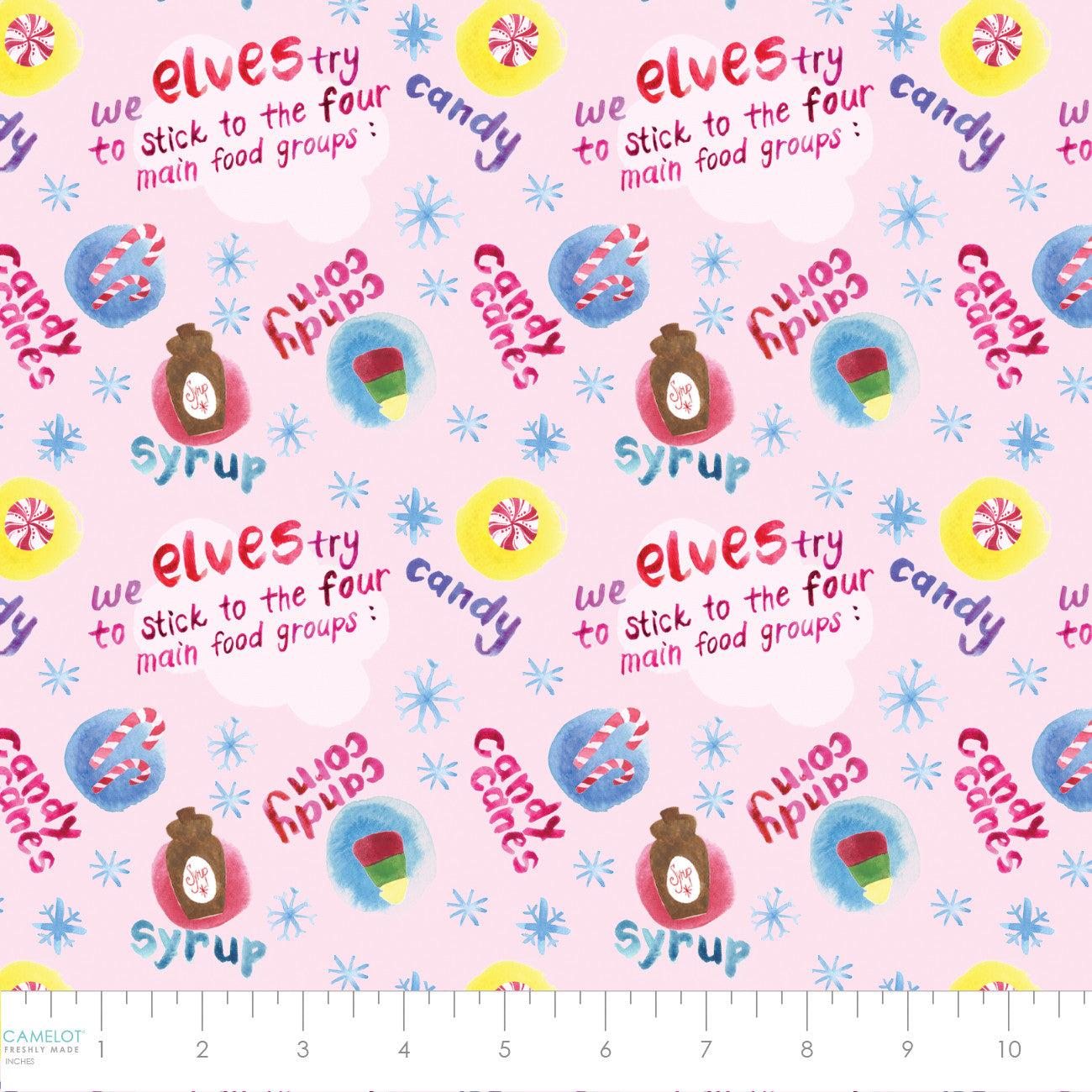 Elf the Movie Four Food Groups Yardage by Camelot Fabrics | 23130127-02