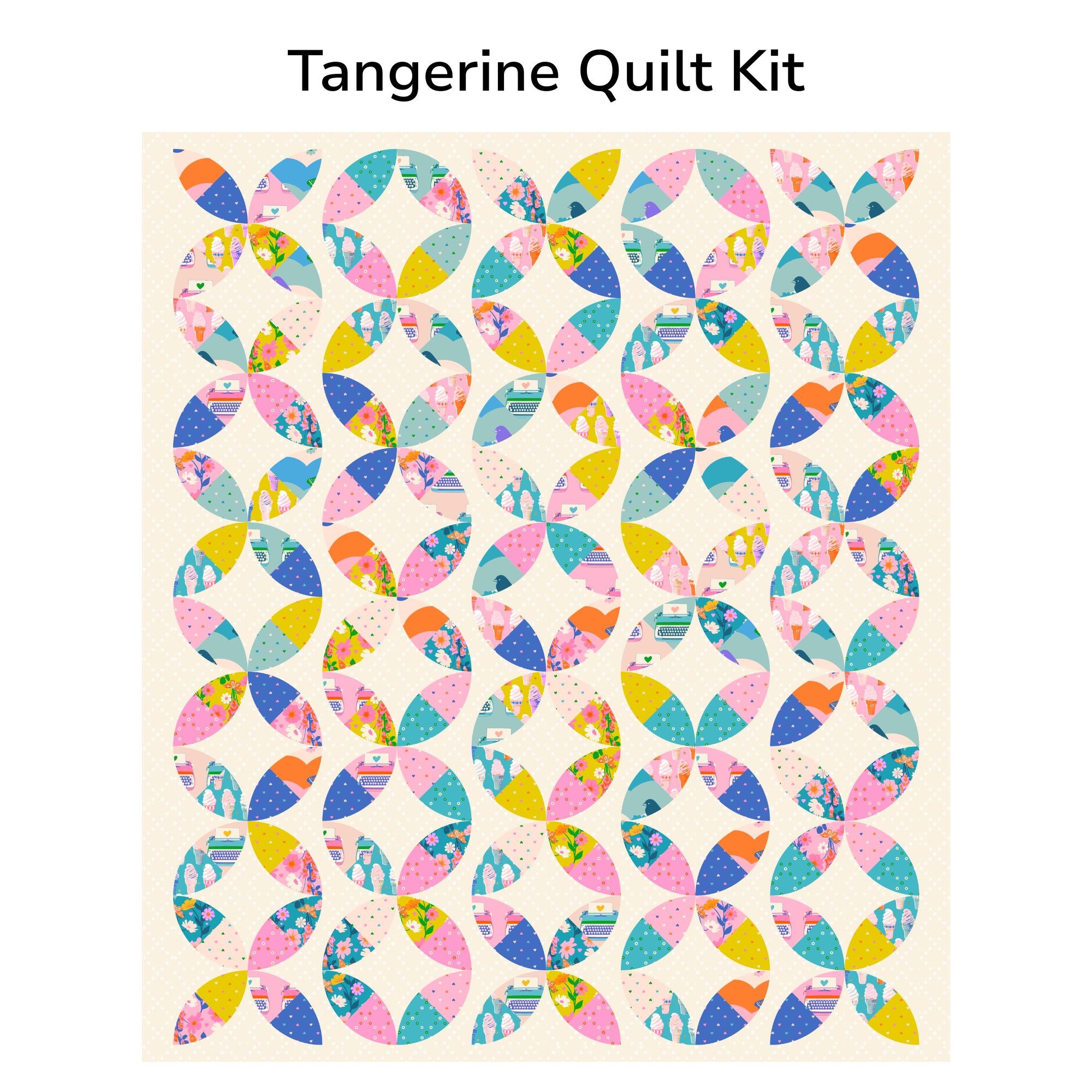PRESALE Tangerine Custom Quilt Kit With Best Day Ever by Melody Miller for Ruby Star Society | Quilt Size 65" x 77"
