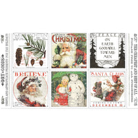 Classic Christmas Christmas Patch Panel by J. Wecker Frisch for Riley Blake Designs | Panel Size 24" x 43" | PD16281-PANEL