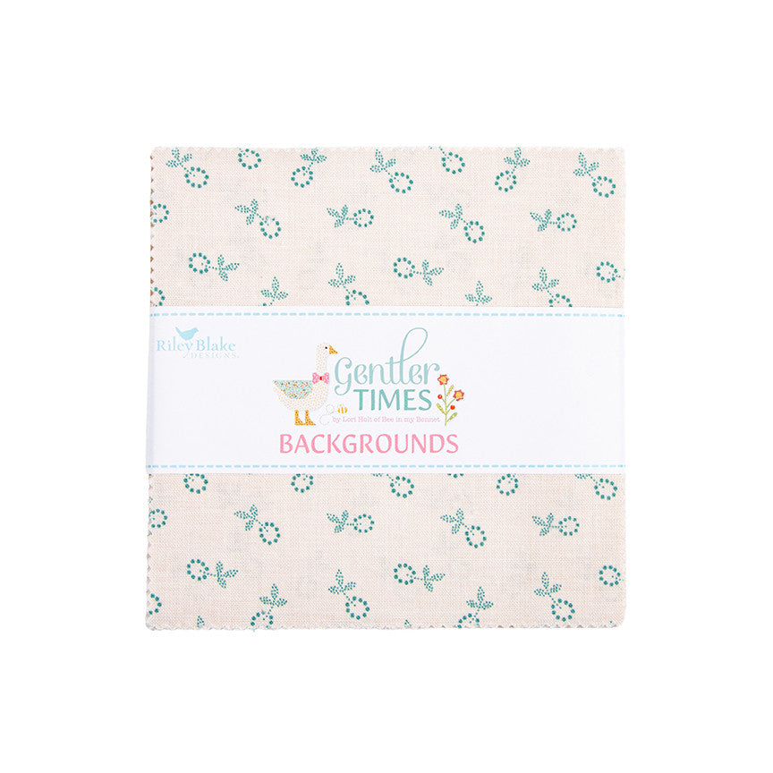 Gentler Times 5" Stacker Backgrounds by Lori Holt of Bee in My Bonnet For Riley Blake Designs | 42 Precut 5" Squares