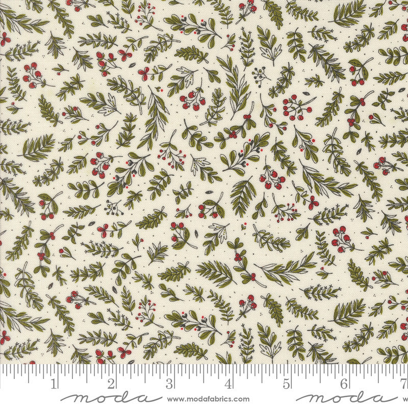 Emmitt and Ivy Holly Vanilla Yardage by Sweetwater for Moda Fabrics | 55695 11