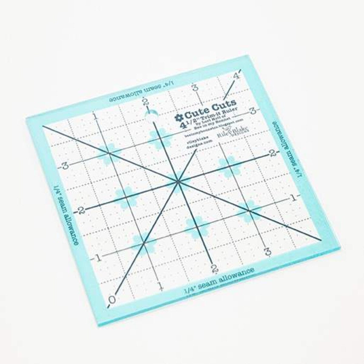 Lori Holt Cute Cuts Trim-it Ruler 4 1/2" x 4 1/2" | STTI-5526