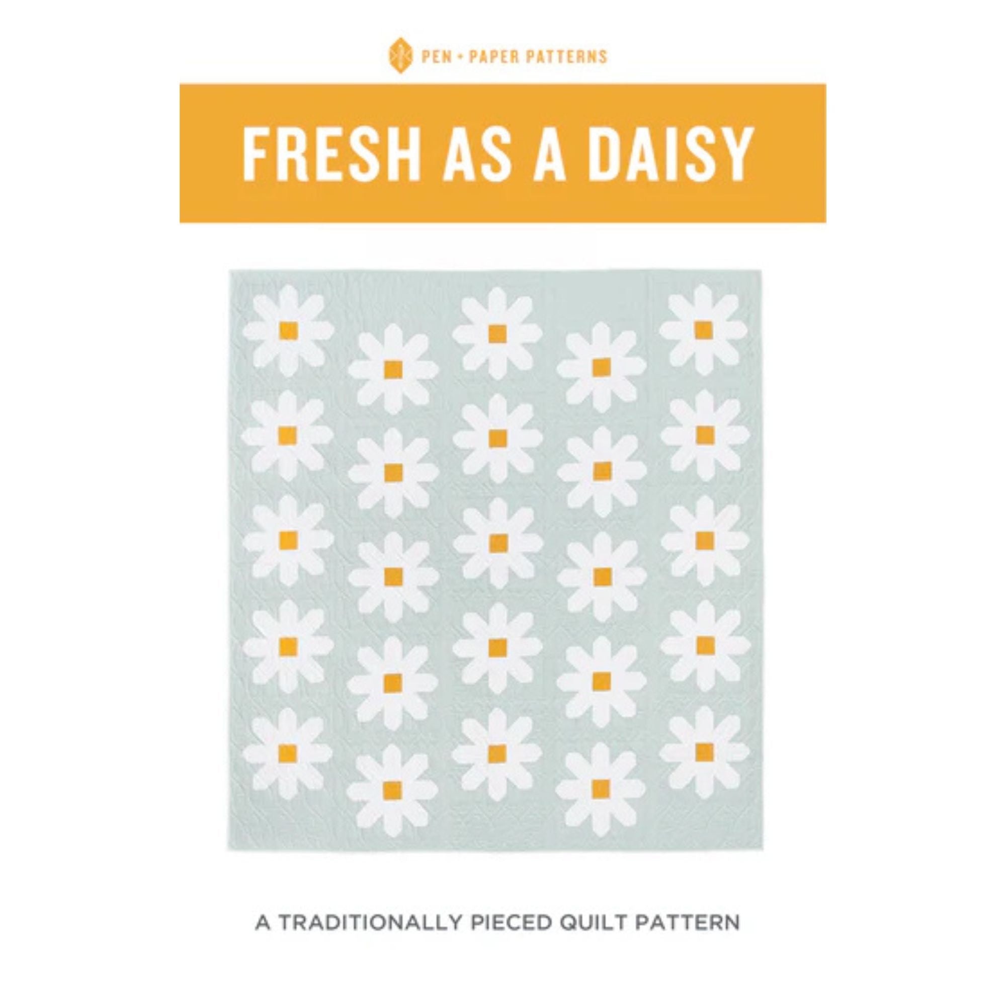 Fresh as a Daisy Custom Quilt Kit With Little Darlin' by the RBD Designers | Quilt Size 59 1/2" x 63 1/2"