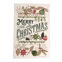Old World Yuletide Tea Towels by Fancy That Design House | Christmas Tea Towels | Set of 3