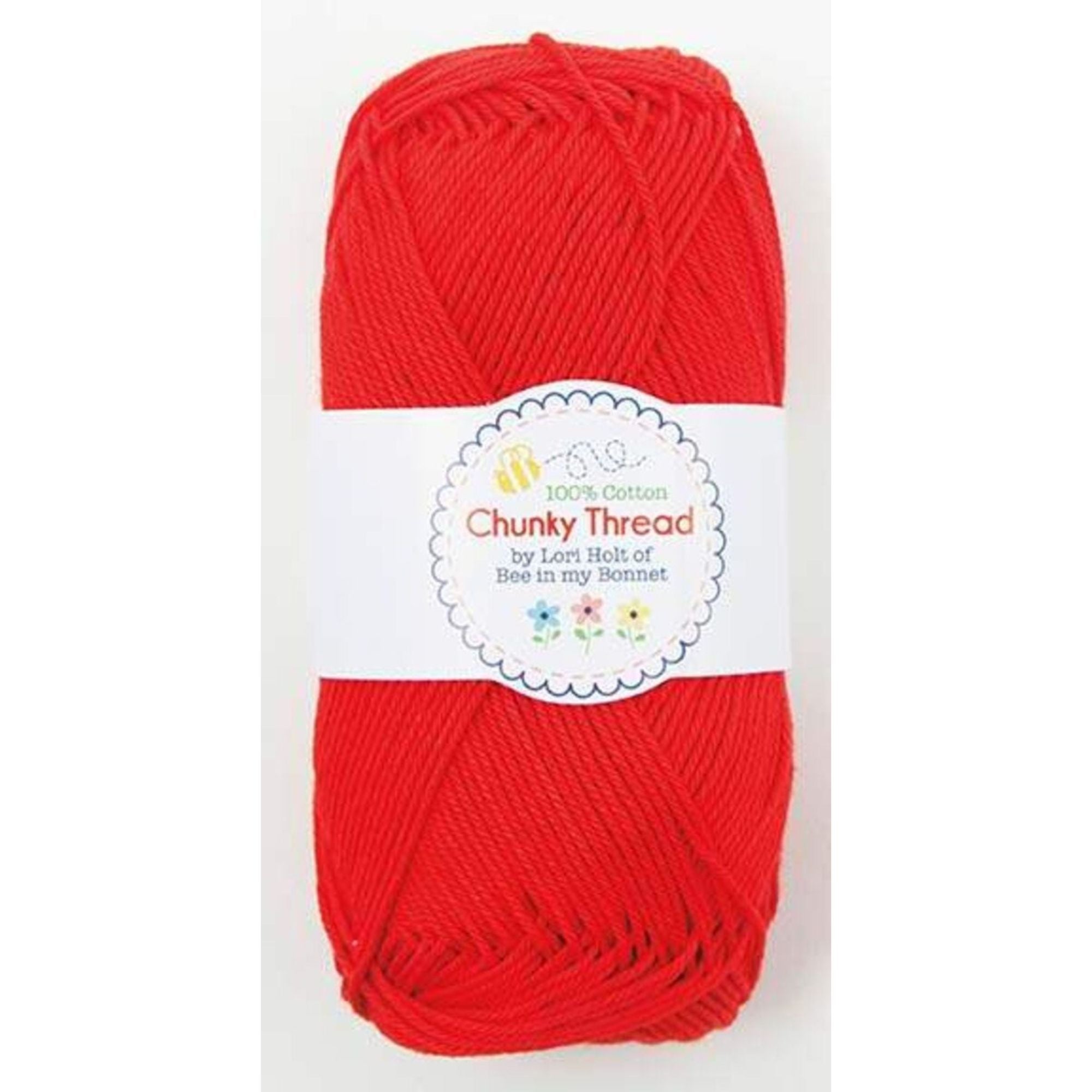 Lori Holt Chunky Thread Red by Lori Holt of Bee in My Bonnett | 100% Cotton Yarn | STCT-8525