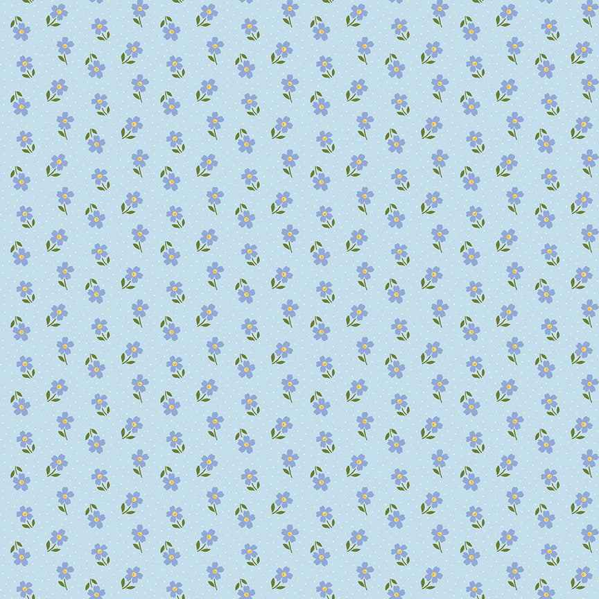 Little Darlin' Ditsy Blue Yardage by the RBD Designers for Riley Blake Designs | C16975-BLUE