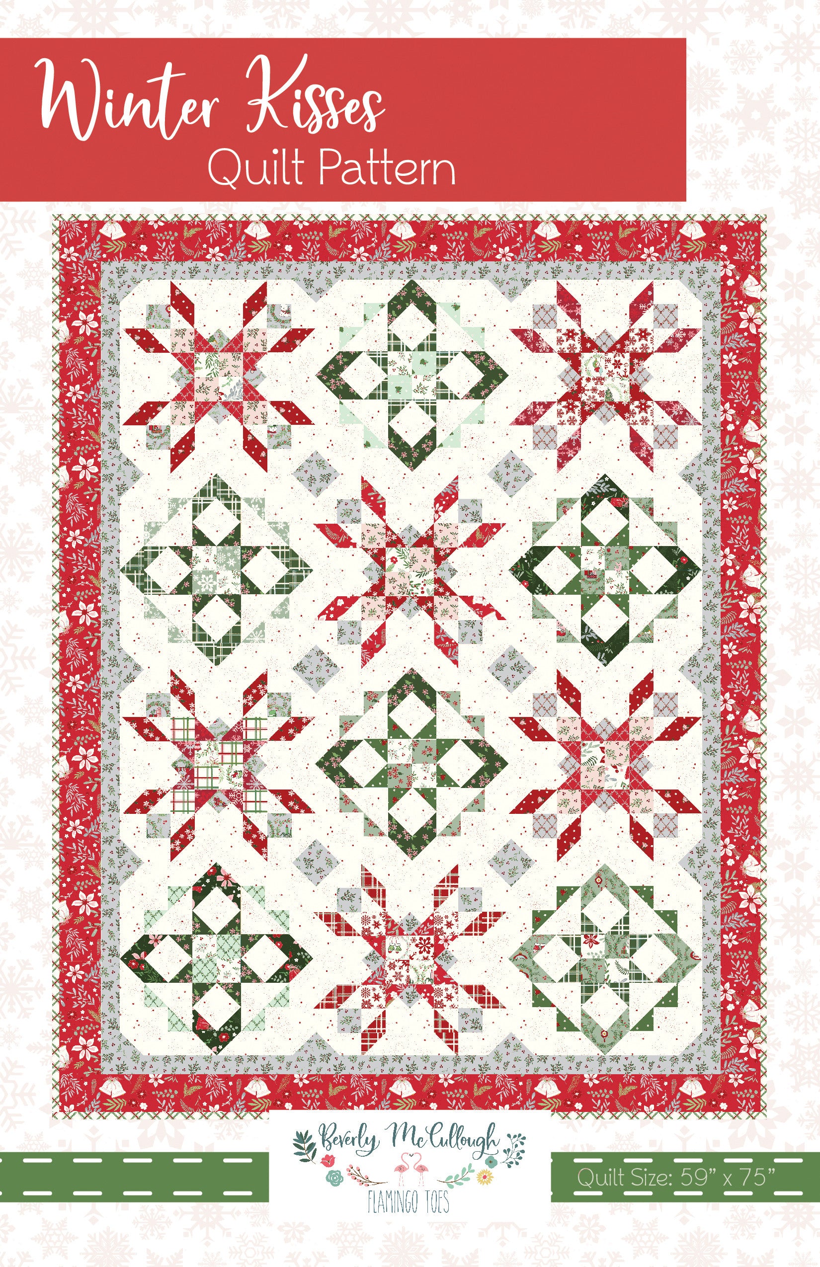 Winter Kisses Quilt Pattern by Beverly McCullough for Riley Blake Designs | P138-WINTERKISSES