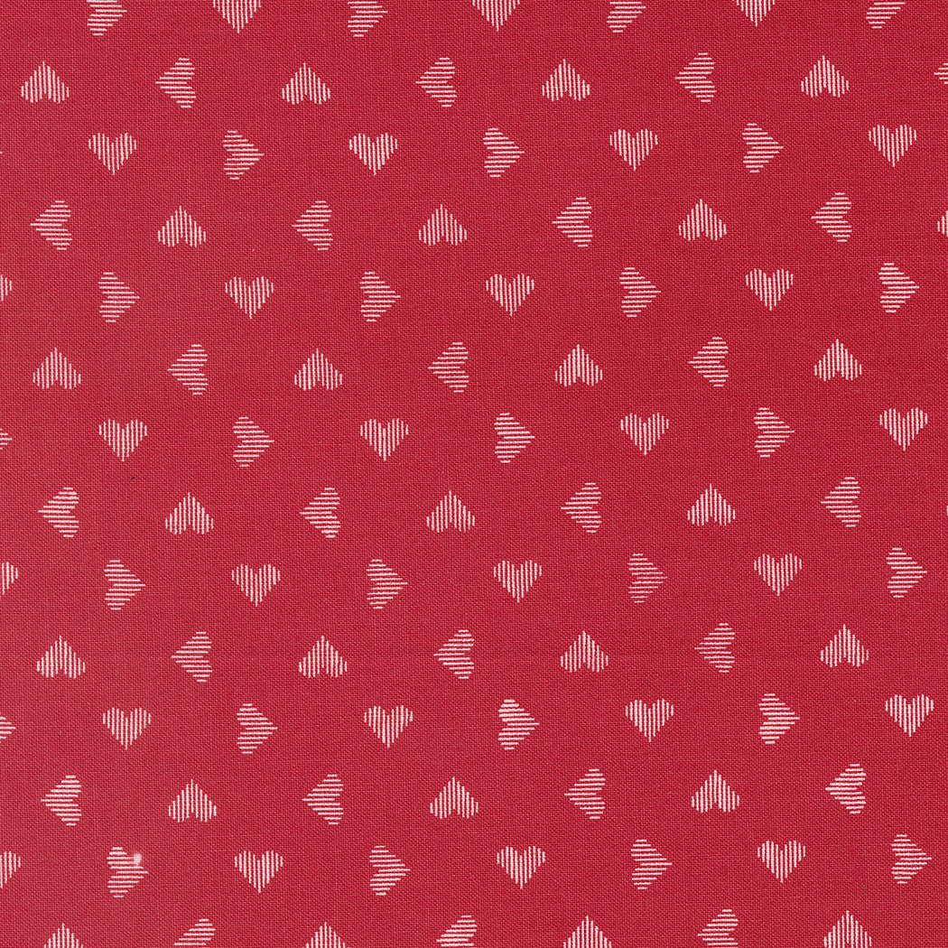 Love Blooms Sweetheart Valentines Hearts Rose Yardage by Lella Boutique for Moda Fabrics | 5223 12