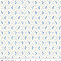 Penelope Diamonds Cream Yardage by My Mind's Eye for Riley Blake Designs |  C16642-CREAM