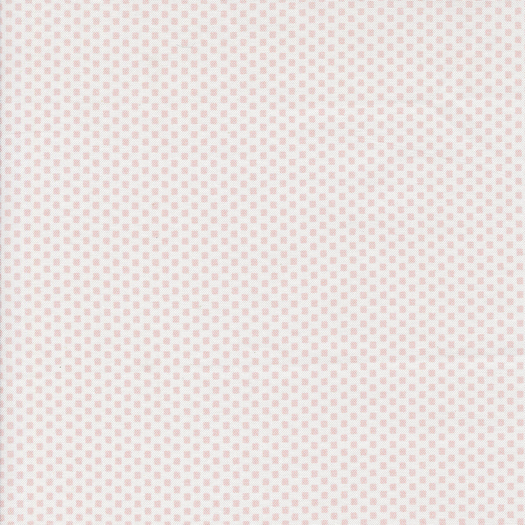 Mixed Bag of Bonbons Hopscotch White Pink Yardage by Jen Kingwell for Moda Fabrics | 18256 11