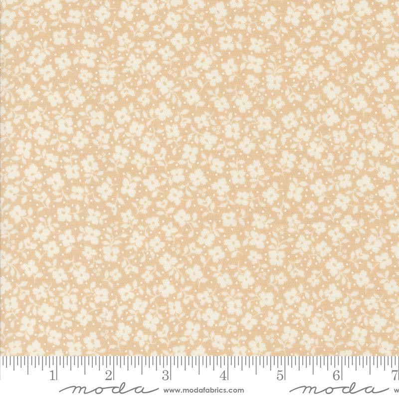 Dainty Meadow Tossed Petals Wheat Yardage by Heather Briggs of My Sew Quilty Life for Moda Fabrics | 31745 12