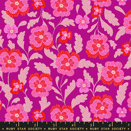 PRESALE Hello Alice Violets Berry Yardage by Sarah Watts for Ruby Star Society | RS2126 13