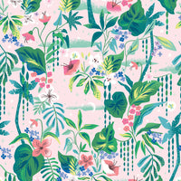Forever Neverland Tropical Floral Pink Yardage by Jill Howarth for Riley Blake Designs | C15903-PINK