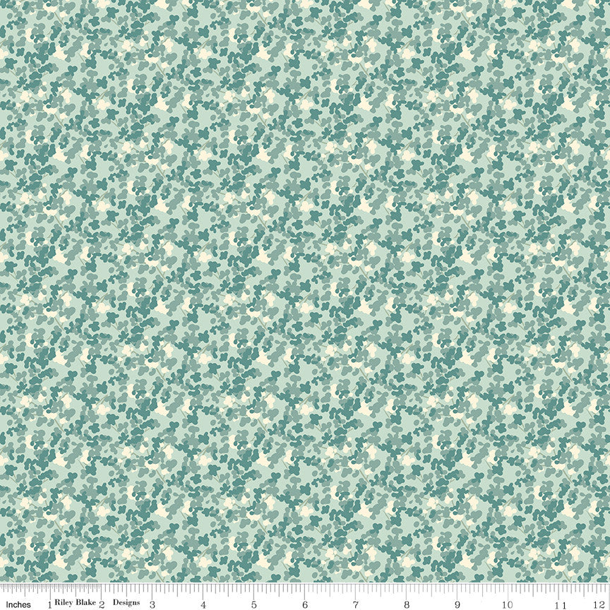 New Beginnings Blossoms Mist Yardage by Sandy Gervais for Riley Blake Designs | C15754-MIST