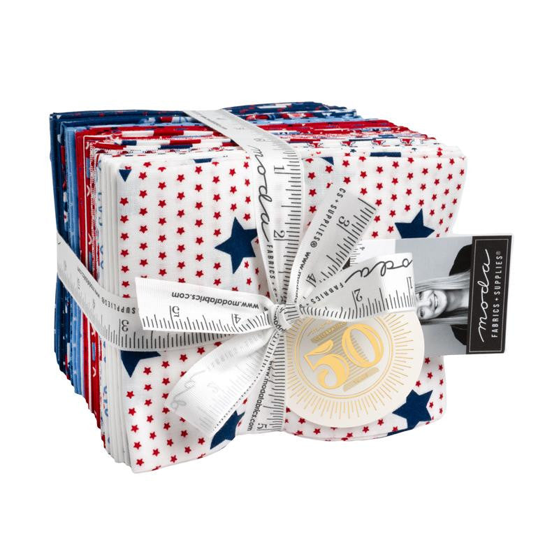Star Spangled Fat Quarter Bundle by April Rosenthal Prairie Grass | 26 Precut Fat Quarters | 24170AB