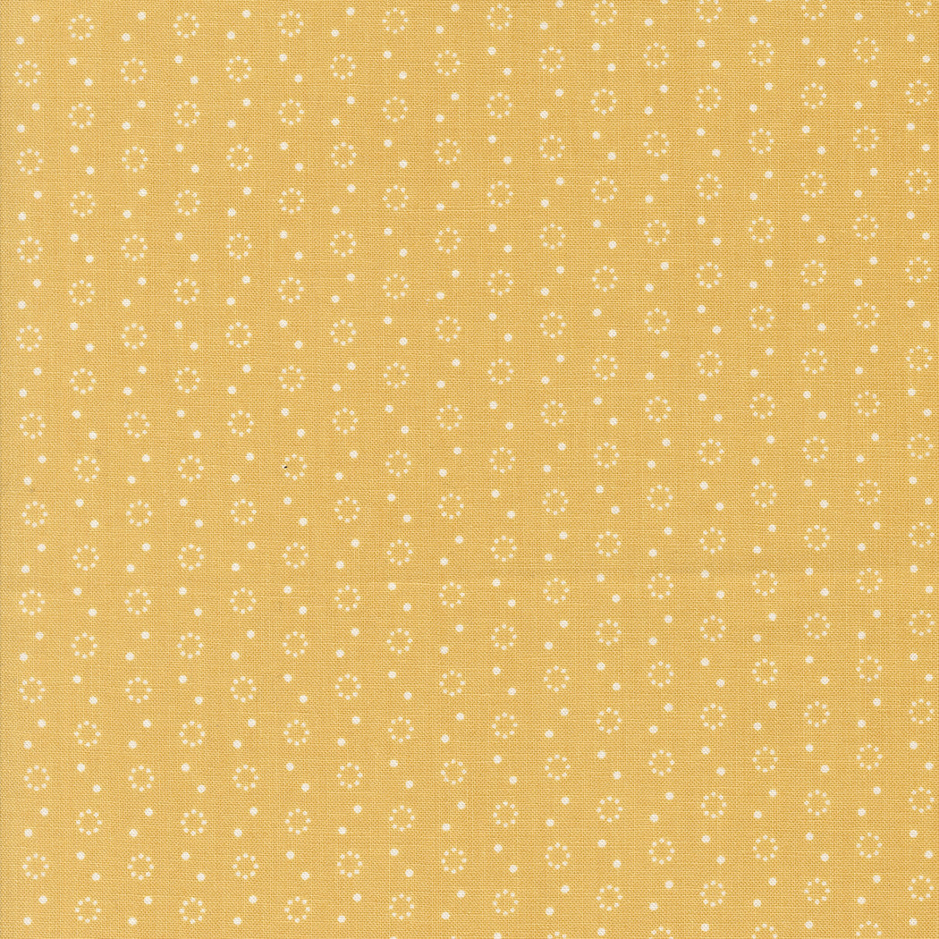 Portofino Polka Dot Duo Golden Wheat Yardage by Fig Tree & Co for Moda Fabrics | 35397 12