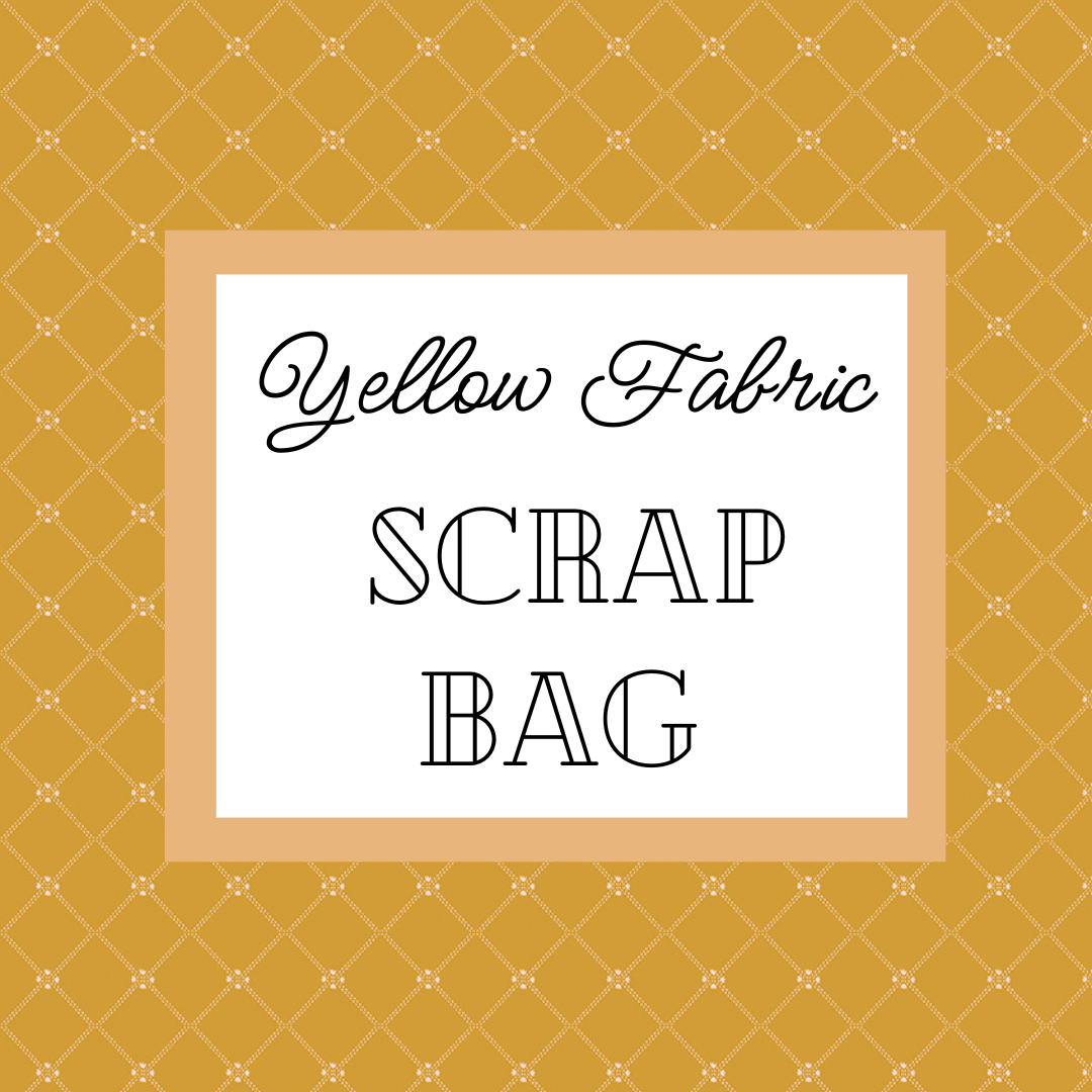 Yellow Fabric Scrap Bag | Premium Cotton Fabrics | Two Size Options!