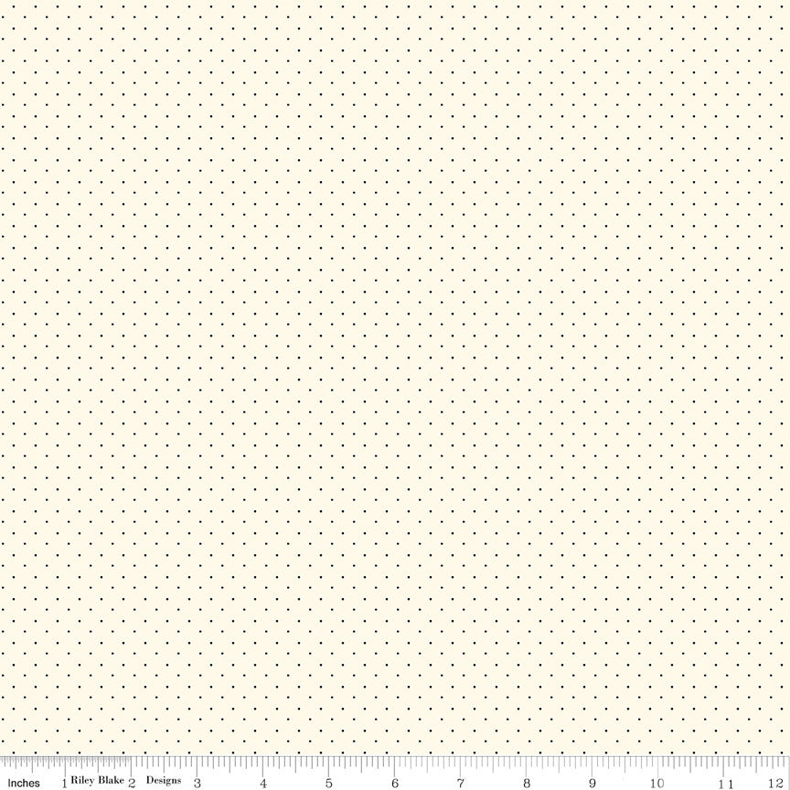 American Jane Pindots Ivory by American Jane for Riley Blake Designs | C840-IVORY