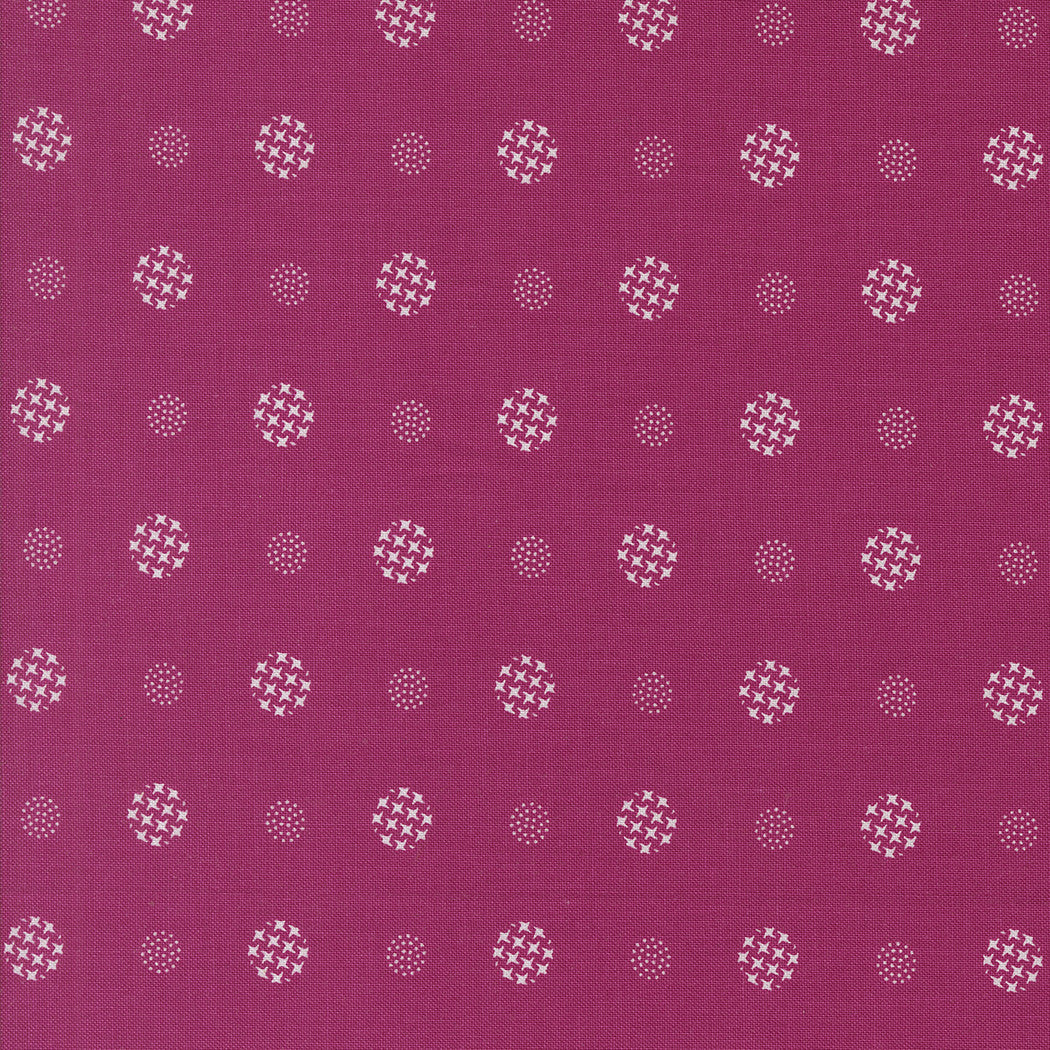 Color Crush Mod Dot Magenta Yardage by V and Co. for Moda Fabrics | 10886 42