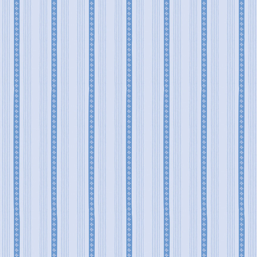 Penelope Stripes Sky Yardage by My Mind's Eye for Riley Blake Designs | C16645-SKY