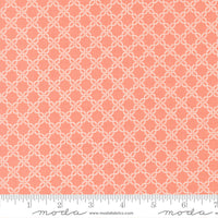 Sunbonnet Lattice Coral Yardage by Heather Briggs of My Sew Quilty Life for Moda Fabrics | 31768 31