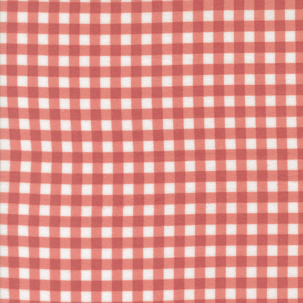 Sherbet Sunshine Flannel Gingham Strawberry Yardage by Corey Yoder for Moda Fabrics | 29224 12F