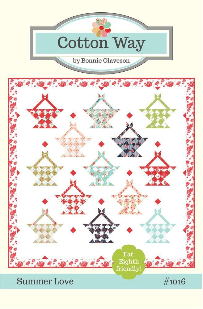SALE! Summer Love Quilt Pattern by Cotton Way (CW 1016)