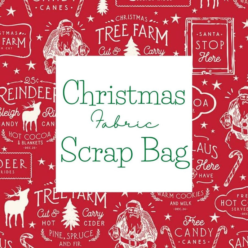 Christmas Fabric Scrap Bag | Two size Options | Stash Builder