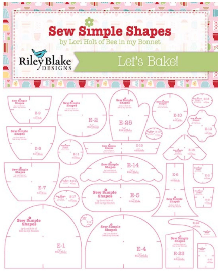 Let's Bake Sew Simple Shapes by Lori Holt of Bee in my Bonnet | Bake Sale 2 | STT-8451