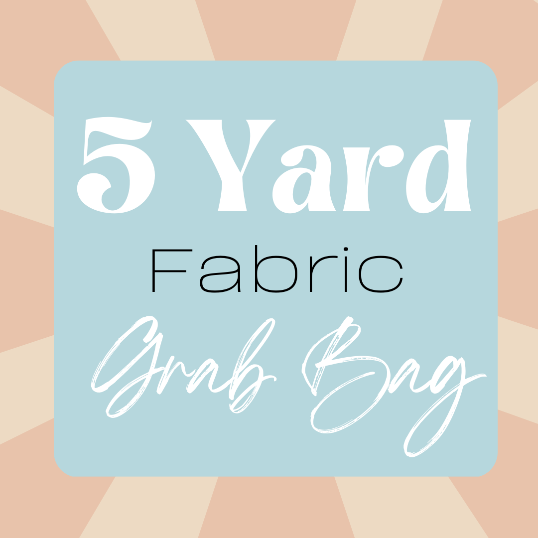 Five Yard Fabric Scrap Bag | High Quality Quilting Cottons Scrap Bag | Moda, Riley Blake, Art Gallery, Robert Kaufman | Two Size Options