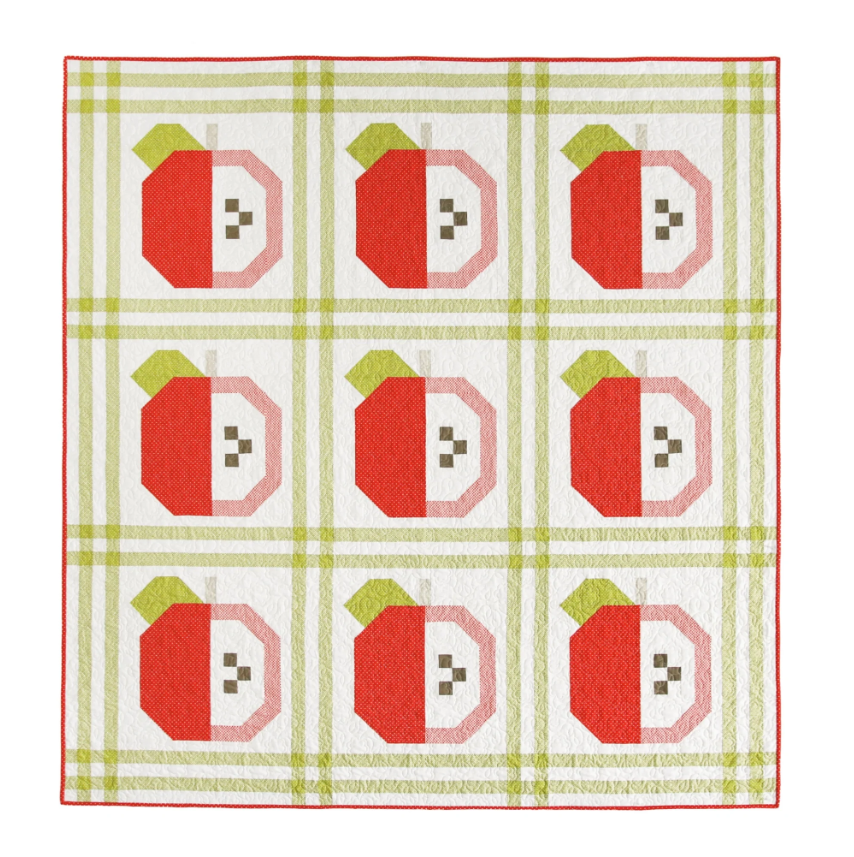 Apple Orchard Quilt Pattern by Pen and Paper | Perfect Picnic Quilt | 66 x 70 1/2