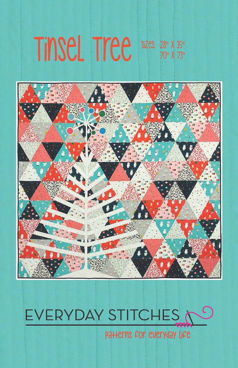 Tinsel Tree Quilt Pattern by Everday Stitches Stitches N Giggles
