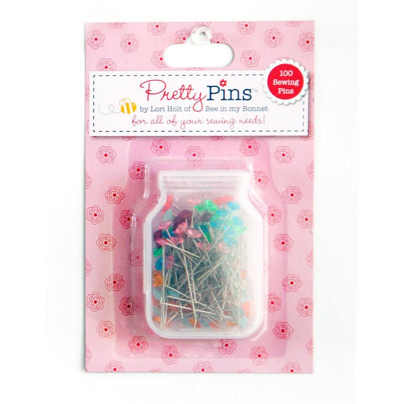 Lori Holt 100 Sewing Pins in 10 Assorted Colors | Sewing Notion | Lori Holt Notions