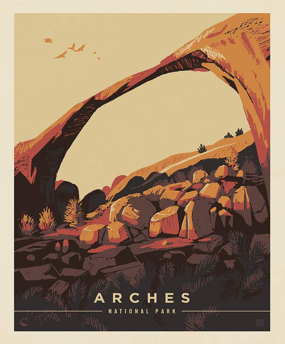 National Parks Arches Poster Panel by Anderson Design Group for Riley Blake Designs |PD13295-ARCHES